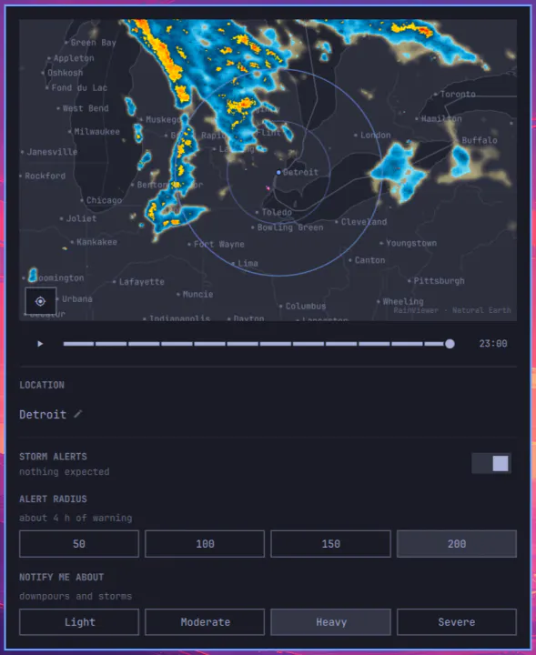 Weather Radar preview