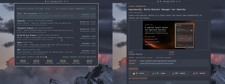 Plugin Control preview
