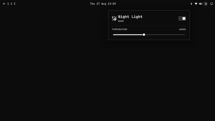 Hyprsunset Night Light preview