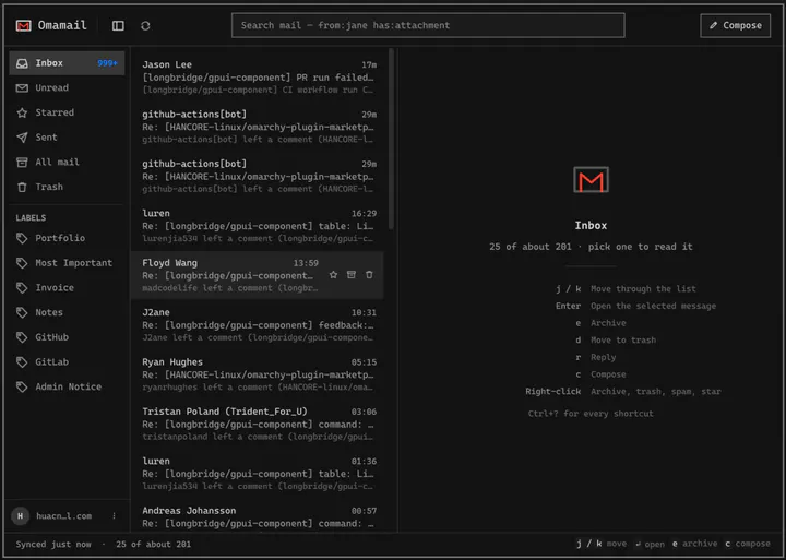 Omamail preview