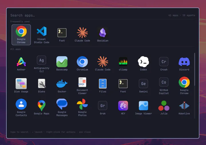 App Launcher preview